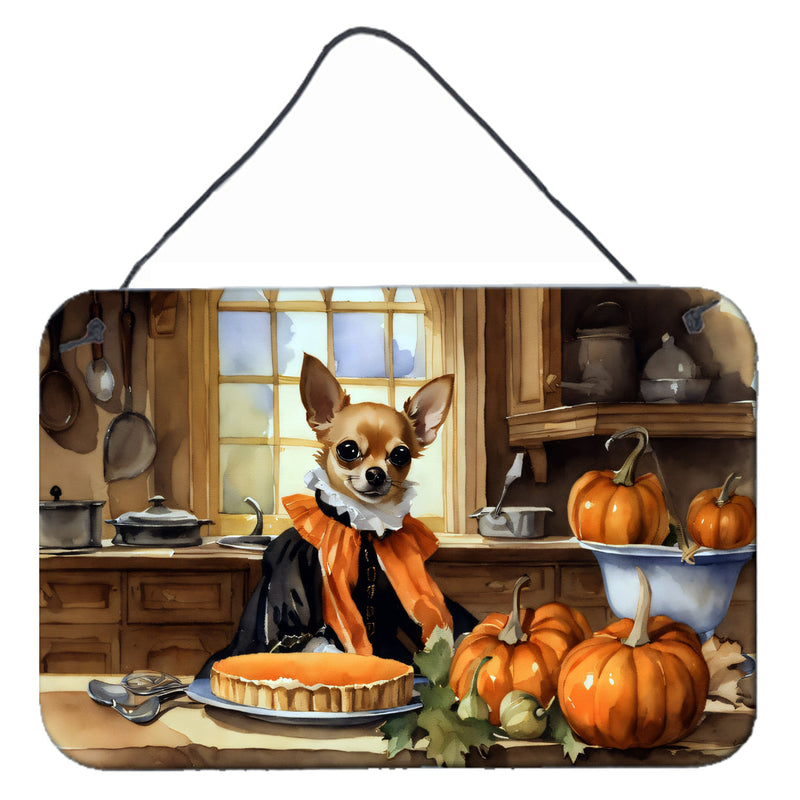 Chihuahua Fall Kitchen Pumpkins Wall or Door Hanging Prints