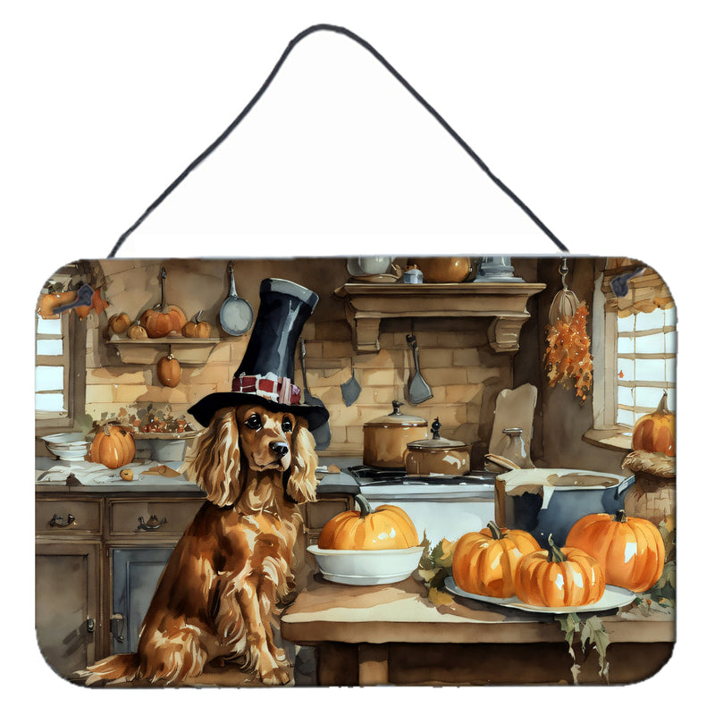 Cocker Spaniel Fall Kitchen Pumpkins Wall or Door Hanging Prints