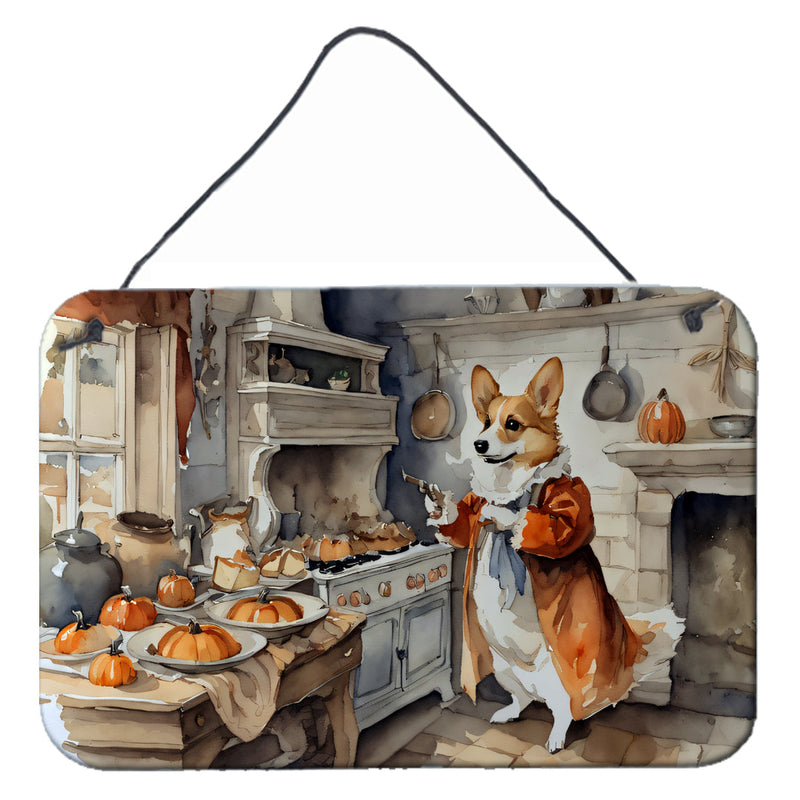 Corgi Fall Kitchen Pumpkins Wall or Door Hanging Prints