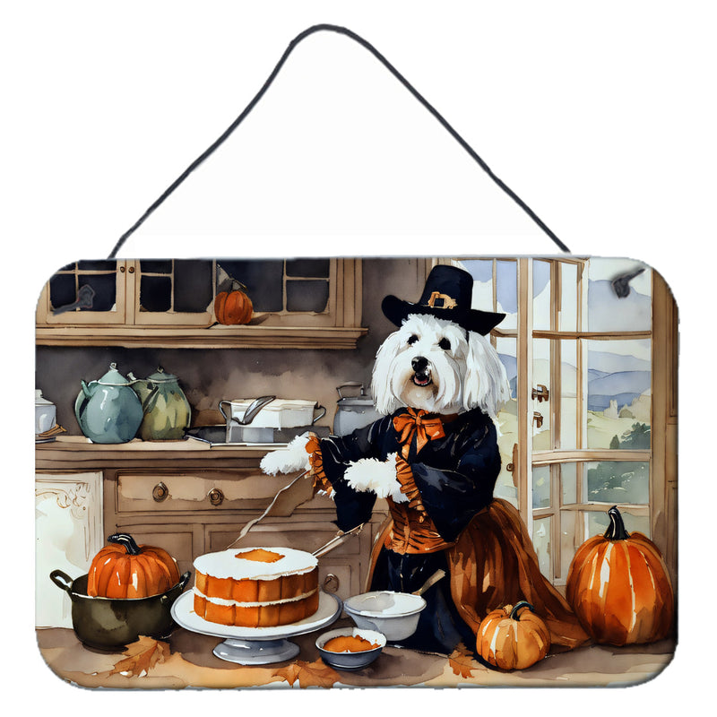 Coton De Tulear Fall Kitchen Pumpkins Wall or Door Hanging Prints