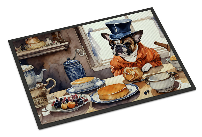 French Bulldog Fall Kitchen Pumpkins Indoor or Outdoor Mat 24x36