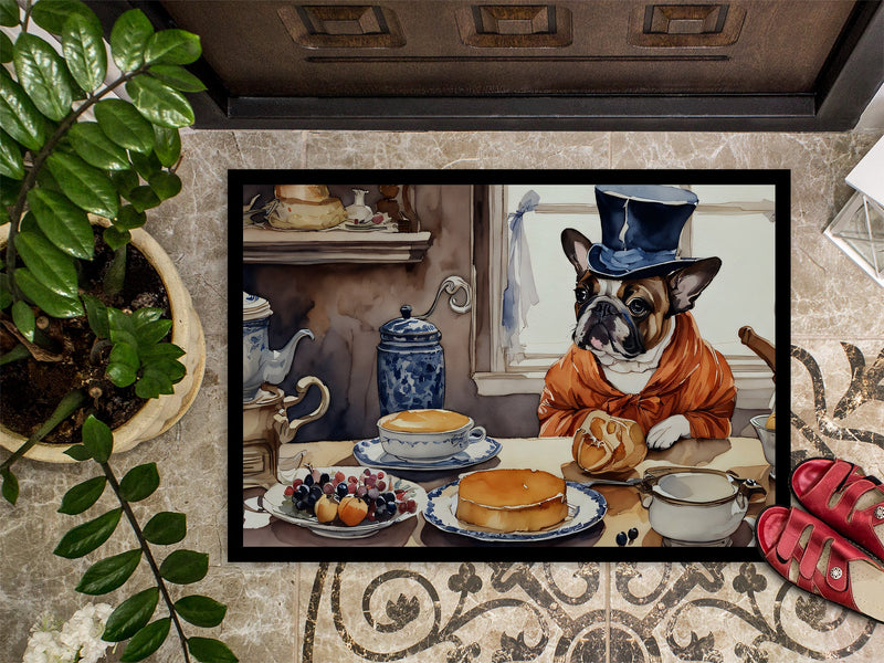 French Bulldog Fall Kitchen Pumpkins Doormat 18x27