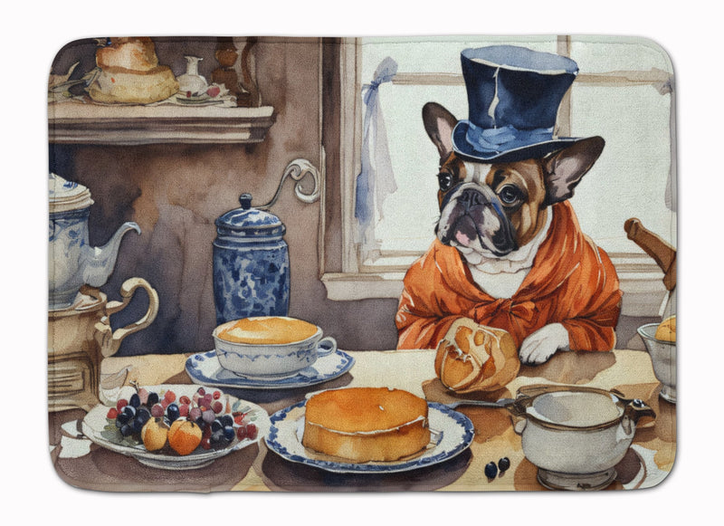French Bulldog Fall Kitchen Pumpkins Memory Foam Kitchen Mat