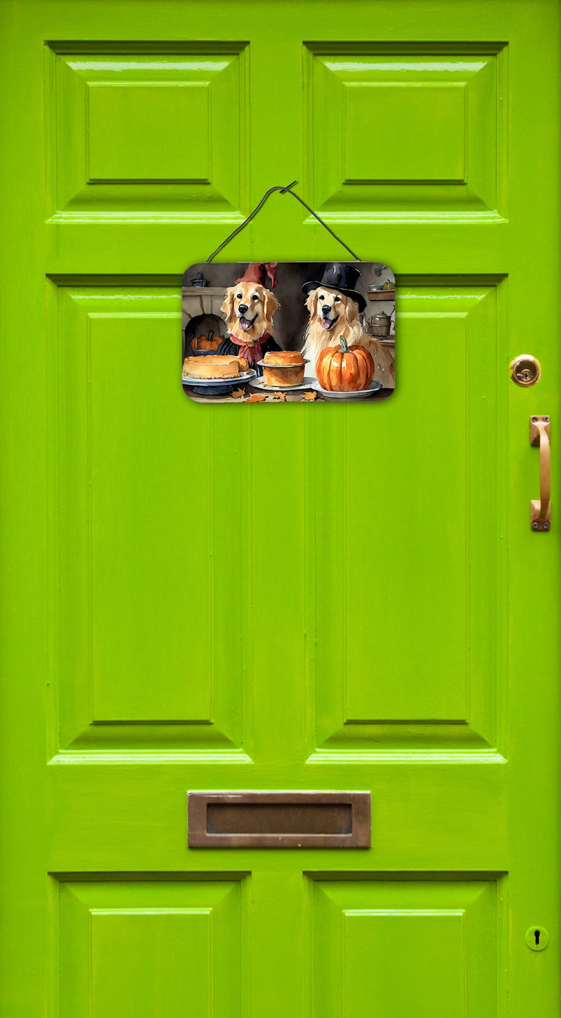 Golden Retriever Fall Kitchen Pumpkins Wall or Door Hanging Prints