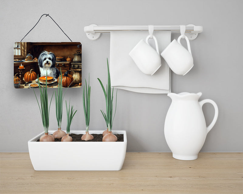 Havanese Fall Kitchen Pumpkins Wall or Door Hanging Prints