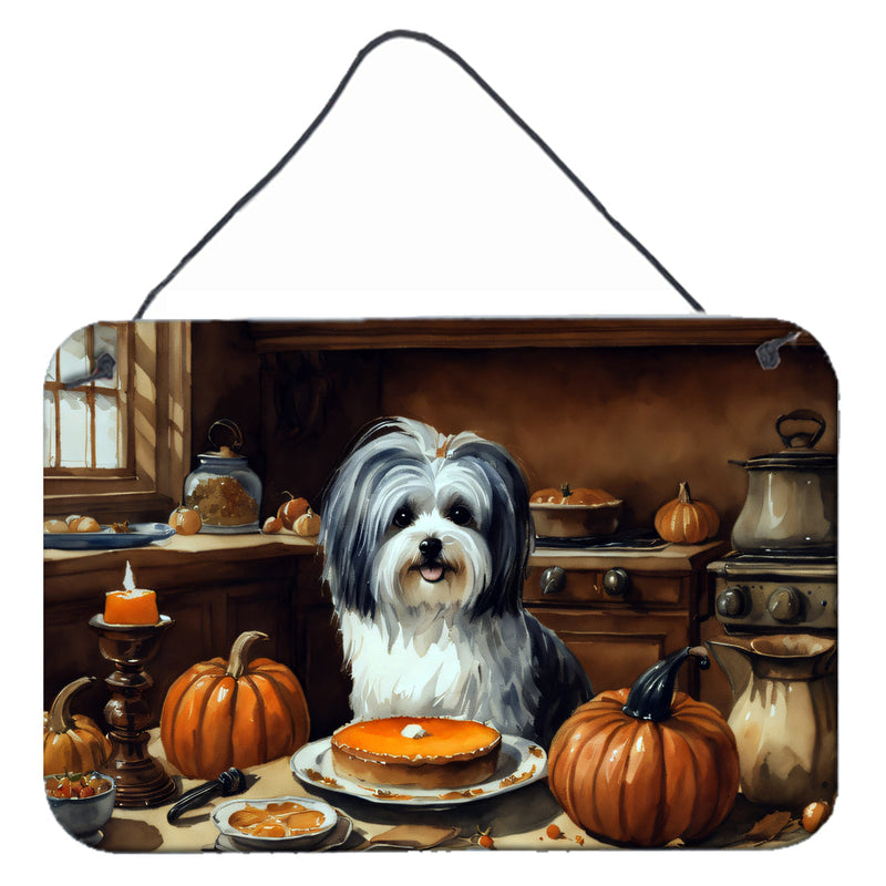 Havanese Fall Kitchen Pumpkins Wall or Door Hanging Prints