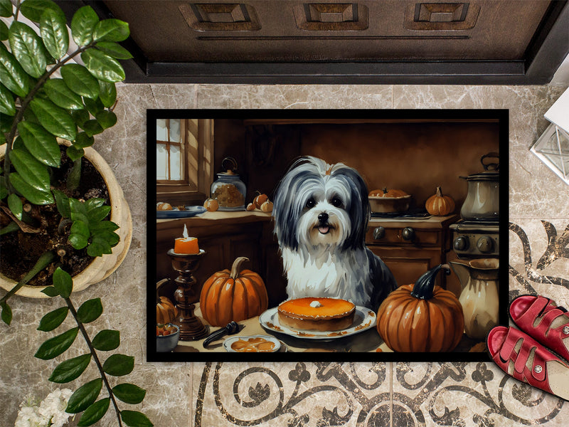 Havanese Fall Kitchen Pumpkins Doormat 18x27