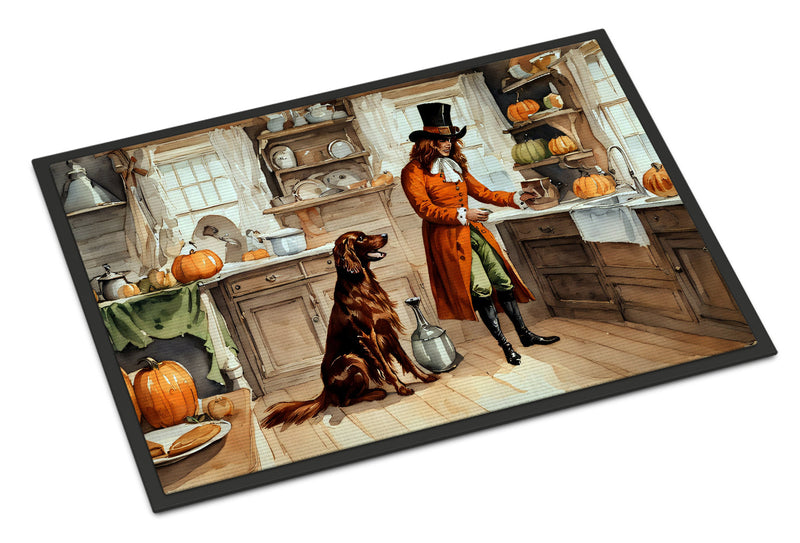 Irish Setter Fall Kitchen Pumpkins Indoor or Outdoor Mat 24x36