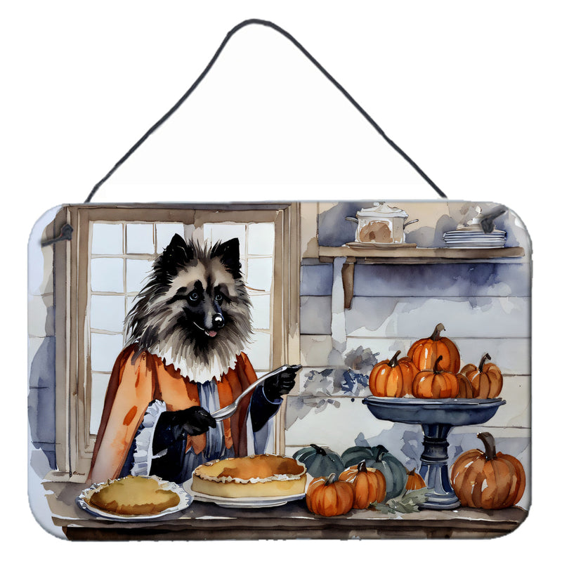 Keeshond Fall Kitchen Pumpkins Wall or Door Hanging Prints