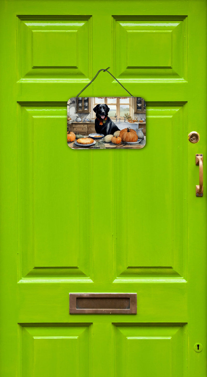 Black Lab Fall Kitchen Pumpkins Wall or Door Hanging Prints