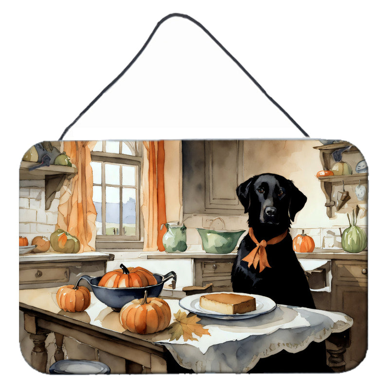 Black Lab Fall Kitchen Pumpkins Wall or Door Hanging Prints