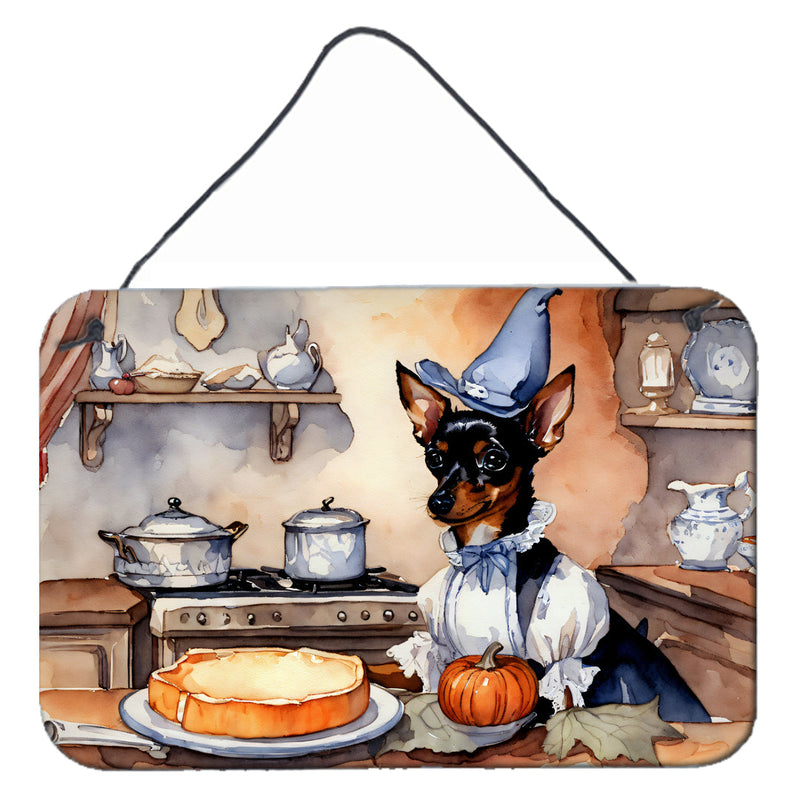 Miniature Pinscher Fall Kitchen Pumpkins Wall or Door Hanging Prints