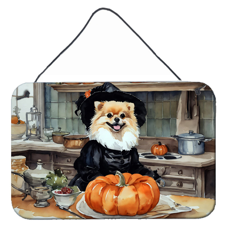 Pomeranian Fall Kitchen Pumpkins Wall or Door Hanging Prints