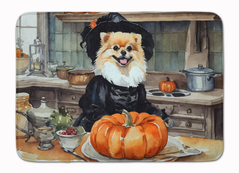 Pomeranian Fall Kitchen Pumpkins Memory Foam Kitchen Mat