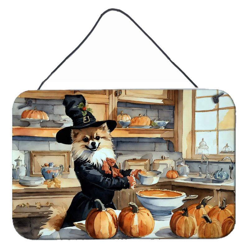 Pomeranian Fall Kitchen Pumpkins Wall or Door Hanging Prints