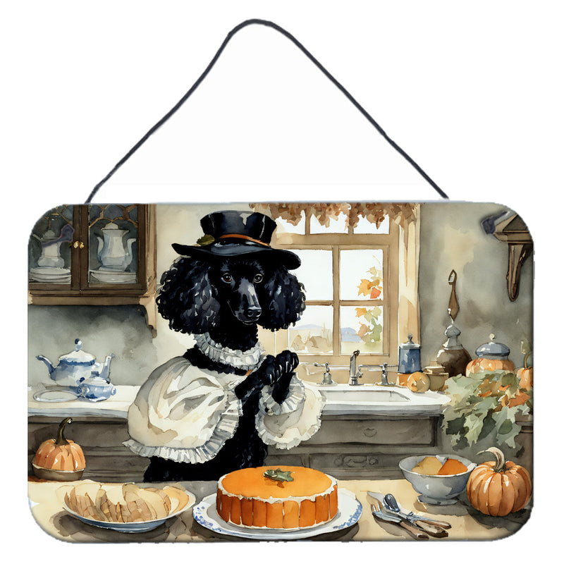 Poodle Fall Kitchen Pumpkins Wall or Door Hanging Prints