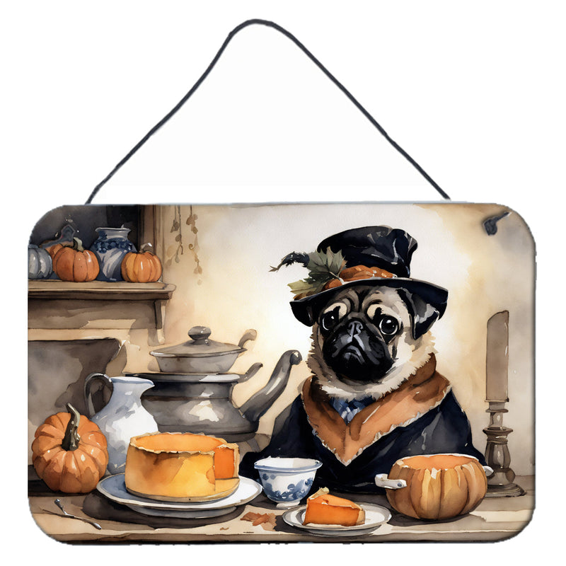 Pug Fall Kitchen Pumpkins Wall or Door Hanging Prints