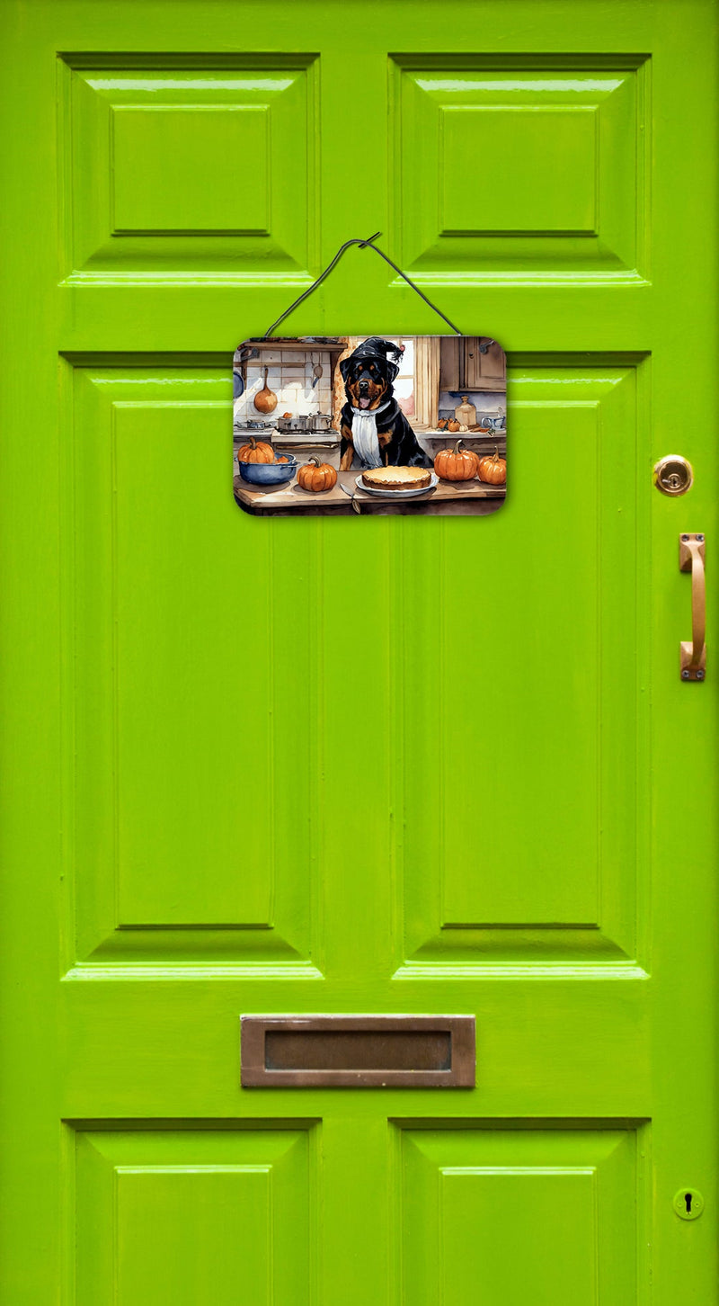 Rottweiler Fall Kitchen Pumpkins Wall or Door Hanging Prints