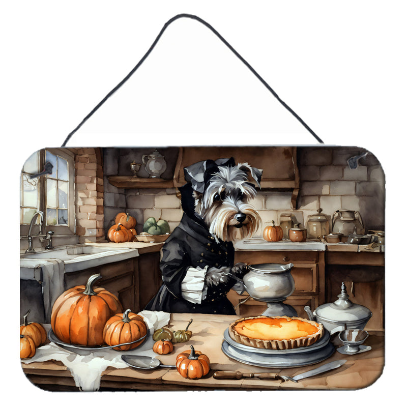 Schnauzer Fall Kitchen Pumpkins Wall or Door Hanging Prints