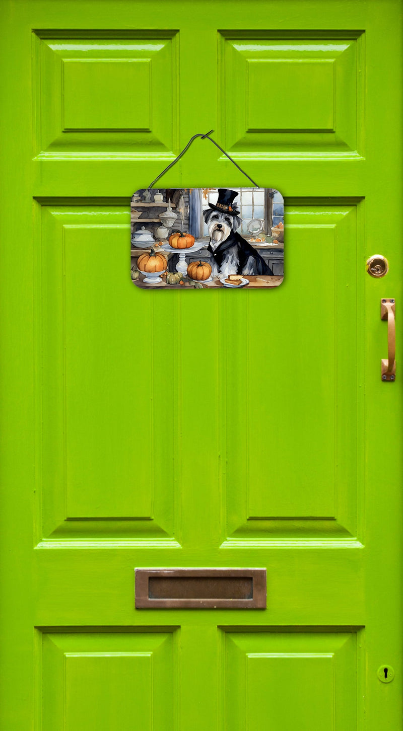 Schnauzer Fall Kitchen Pumpkins Wall or Door Hanging Prints