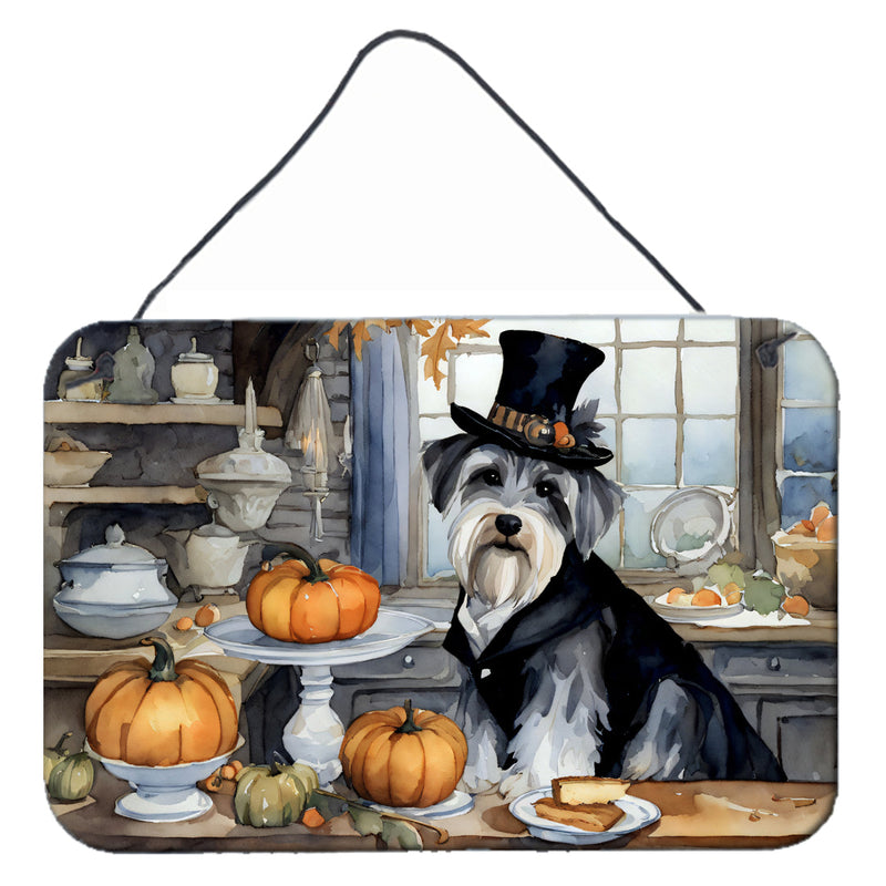 Schnauzer Fall Kitchen Pumpkins Wall or Door Hanging Prints