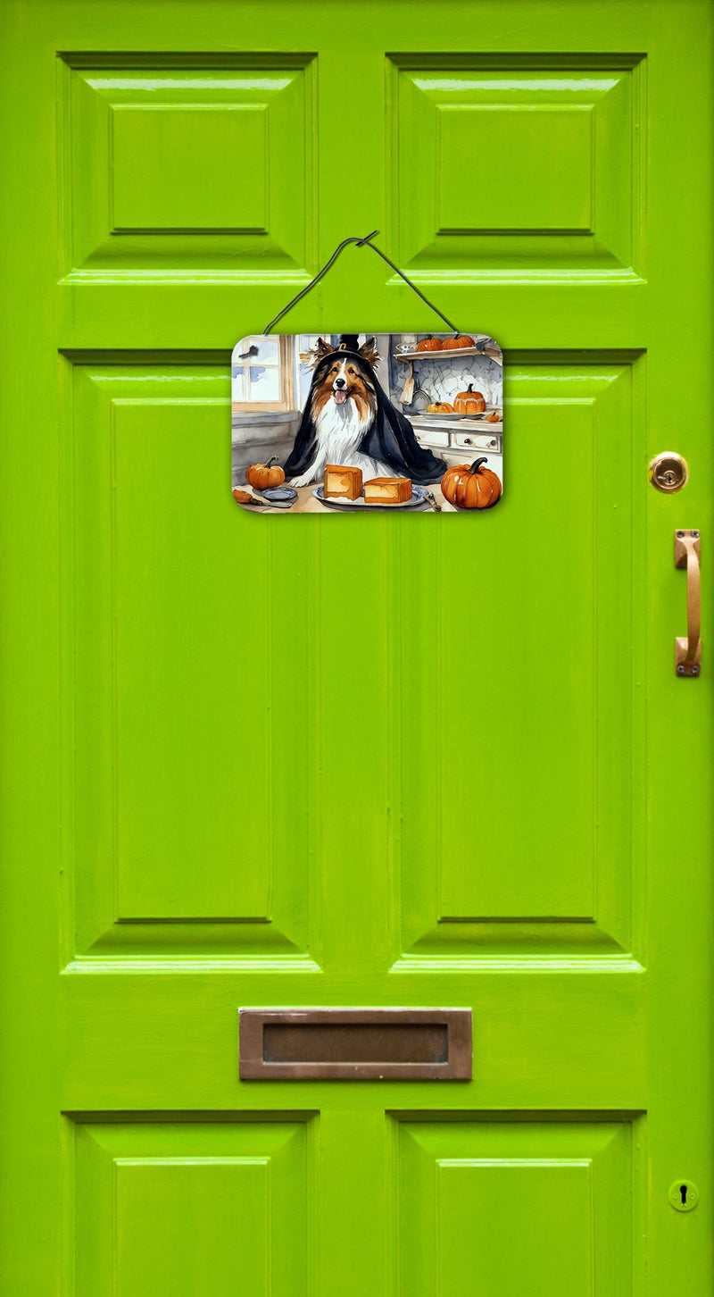 Sheltie Fall Kitchen Pumpkins Wall or Door Hanging Prints