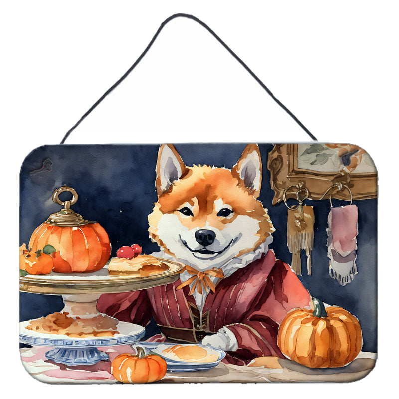 Shiba Inu Fall Kitchen Pumpkins Wall or Door Hanging Prints