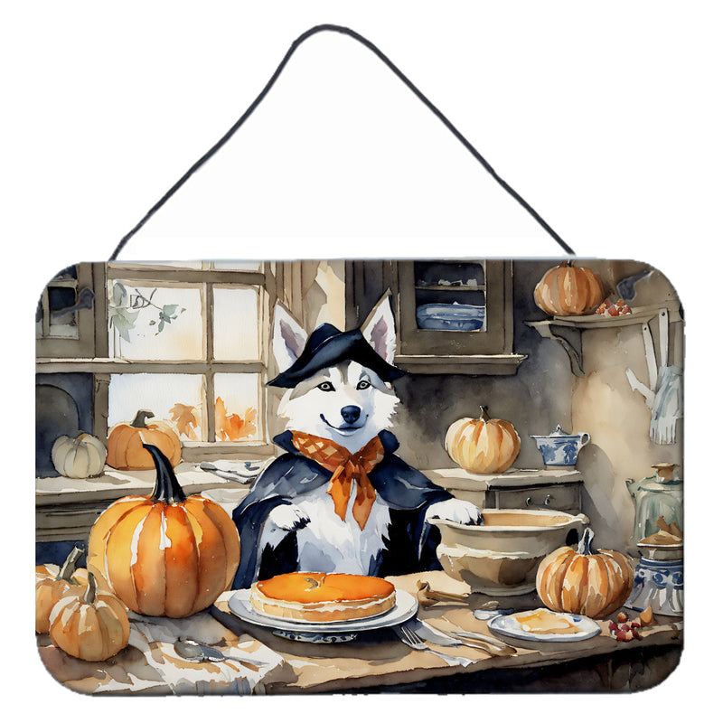 Siberian Husky Fall Kitchen Pumpkins Wall or Door Hanging Prints