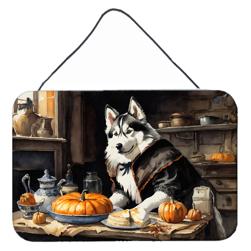 Siberian Husky Fall Kitchen Pumpkins Wall or Door Hanging Prints