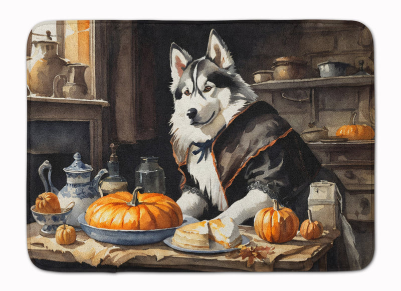 Siberian Husky Fall Kitchen Pumpkins Memory Foam Kitchen Mat