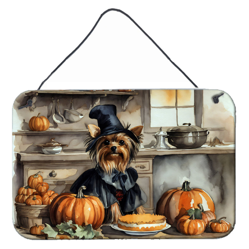 Yorkie Fall Kitchen Pumpkins Wall or Door Hanging Prints