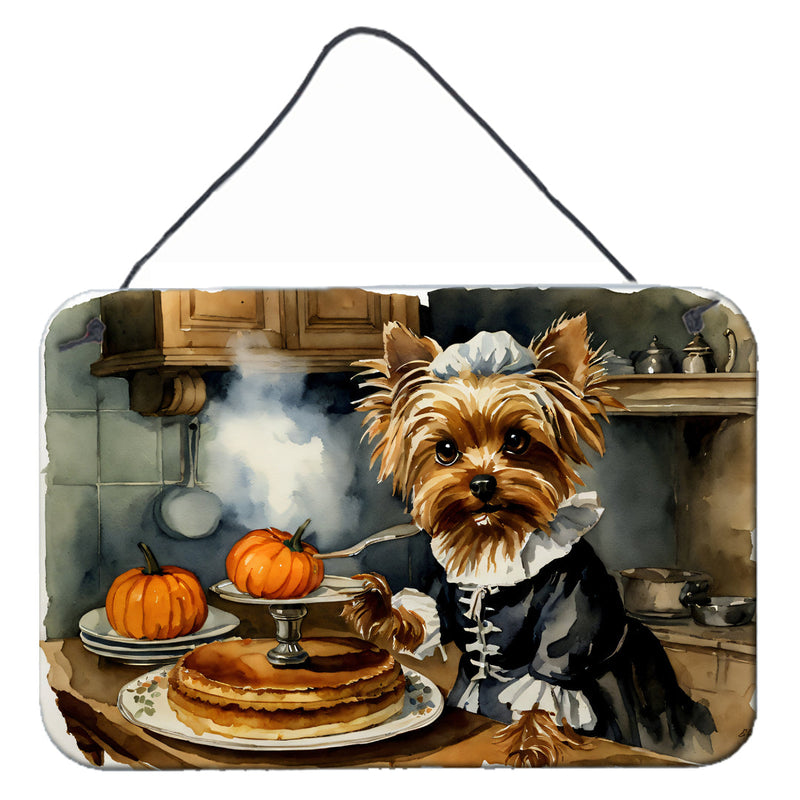 Yorkie Fall Kitchen Pumpkins Wall or Door Hanging Prints