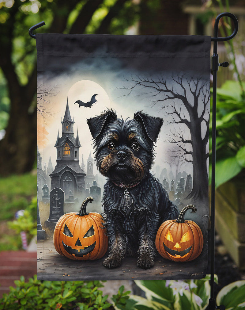 Affenpinscher Spooky Halloween Garden Flag