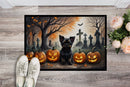 Affenpinscher Spooky Halloween Doormat - 24x36 Decorative Floor Mat – Indoor/Outdoor Rug with Artistic Flair