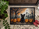 Affenpinscher Spooky Halloween Doormat - 24x36 Decorative Floor Mat – Indoor/Outdoor Rug with Artistic Flair