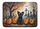 Affenpinscher Spooky Halloween Memory Foam Kitchen Mat