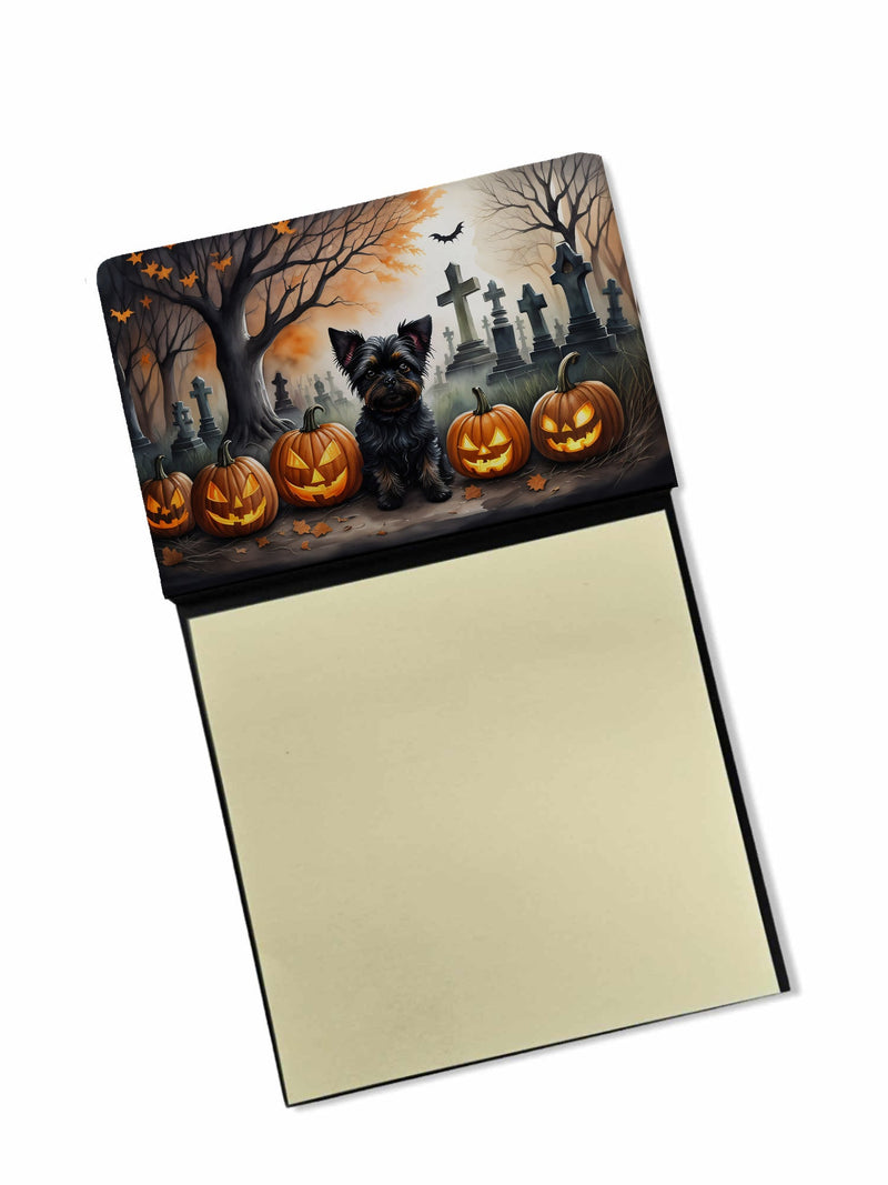 Affenpinscher Spooky Halloween Sticky Note Holder