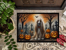 Afghan Hound Spooky Halloween Doormat - 24x36 Decorative Floor Mat – Indoor/Outdoor Rug with Artistic Flair