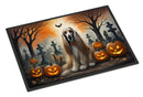 Afghan Hound Spooky Halloween Doormat - 24x36 Decorative Floor Mat – Indoor/Outdoor Rug with Artistic Flair