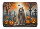 Afghan Hound Spooky Halloween Memory Foam Kitchen Mat