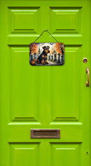 Airedale Terrier Spooky Halloween Wall or Door Hanging Prints