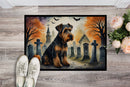 Airedale Terrier Spooky Halloween Doormat - 24x36 Decorative Floor Mat – Indoor/Outdoor Rug with Artistic Flair