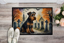 Airedale Terrier Spooky Halloween Doormat -  18x27 Decorative Floor Mat – Indoor/Outdoor Rug