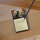 Airedale Terrier Spooky Halloween Sticky Note Holder- Refiilable Desk Accessory Note Pad