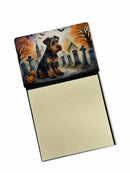 Airedale Terrier Spooky Halloween Sticky Note Holder- Refiilable Desk Accessory Note Pad