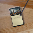 Akita Spooky Halloween Sticky Note Holder- Refiilable Desk Accessory Note Pad