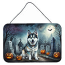 Alaskan Malamute Spooky Halloween Wall or Door Hanging Prints