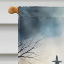 American Eskimo Spooky Halloween House Flag