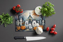 American Eskimo Spooky Halloween Glass Cutting Boards – Durable, Decorative Kitchen Art Large