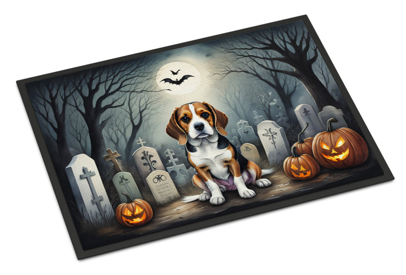 Beagle Spooky Halloween Indoor or Outdoor Mat 24x36